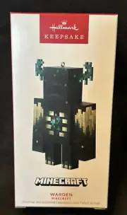 NEW 2023 Hallmark Minecraft WARDEN Christmas Ornament Magic Light Vid Game Gift