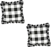 MERRYHAPY 2pcs Stylish Pillow Covers Pillowcase Zipper Pillow Protectors for Couch