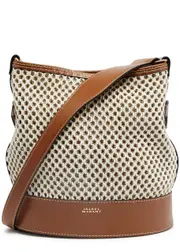 Isabel Marant Bayia Panelled Woven Bucket bag - Beige One Size