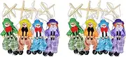 Binxind 8 Packs Clown Toys Pull String Puppet Kid Toys for Parent Child Interactive Toys Kids Best Gift