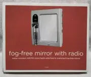 Target 2008 Fog Free Mirror With AM/FM Clock Radio Shower NIB