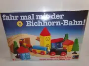 Eichhorn Wooden Speedway Race Car Set - West Germany - Brand New