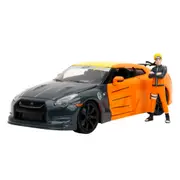 Jada 1:24 Scale Naruto Shippuden 2009 Nissan GT-R R35 With Naruto Figure Model