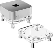2024 Elegant Crystal Mac Mini Acrylic Stand Base Holder for Enhanced Stability and Aesthetic Appeal Perfect Complement to Your 2024 Apple Mac Mini M4/M4 Pro (Style A)