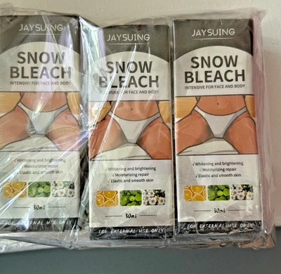 3Pack Snow Bleach Cream for Private Part, Intimate Areas-Underarm, Neck & More