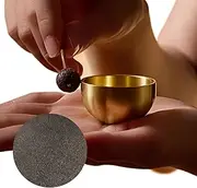 Portable Singing Bowl - Sound Bowl | Tibetan Singing Bowls With Mallet And Cushion | Sound Bowl Meditation Set | Sound Healing Instruments | Spiritual Handcrafted Desktop Decoration For Women Men