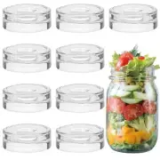 9 Pack Fermentation Glass Weights with Easy Grip Handle for Wide Mouth Mason Jar