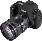 QUANZH Camera Cases Easy to Install Soft Silicone Protective Case for Canon EOS 6D(Camouflage) (Color : Black)