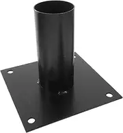 JOINPAYA 1 Set Metal Post Base Holder Durable Fence Post Anchor Bracket for Secure Installation Wood Weather Resistant Coating Fits Poles Up to Heavy Duty Support