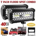 Big Sale 7inch LED Light Bar Spot Flood Combo Work Driving Lights OffRoad 4WD 7"