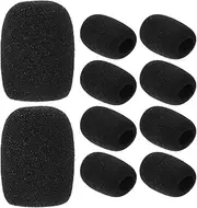 ibasenice Mic Sponge Covers 10pcs microphone cover lapel microphone sponge covers Conference microphone sponge lapel mic covers soft cover shockproof protection cap sponge covers for mic