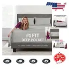 Luxury 1800 TC Deep Pocket Bed Sheets for California King – Silver Gray 4-Piece