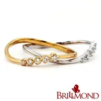 在飛比找momo購物網優惠-【BRILLMOND JEWELRY】鑽石線戒 18K金 曲