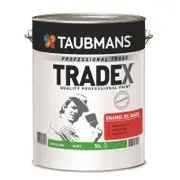 Taubmans Tradex Semi Gloss White Enamel Oil Based Paint - 10L