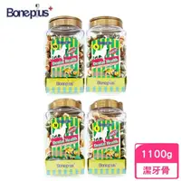 在飛比找momo購物網優惠-【Bone Plus】綜合雙色潔牙骨結 1100g（桶裝）