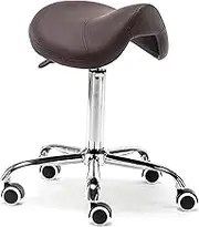 Hydraulic Saddle Stool with Swivel Rolling Seat for SPA and Beauty Balance Comfortable and Healthy Back Support
