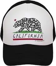 [JP DOoDLES] California Bear Flag on Kids Trucker Hat. Available in Baby, Toddler, Youth, and Adult Sizes