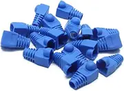 Sscon 50Pcs Blue RJ45 CAT5 CAT5E CAT6 Ethernet Network Cable Connector Cover Strain Relief Boots