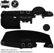 BLACK STITCH DASH DASHBOARD REAL LEATHER COVER FITS AUDI A3 8V 2013-2020 (for: Audi)