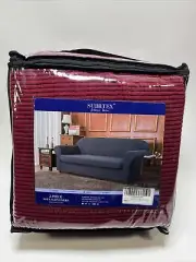 Subrtex Wine Red 2-Piece Sofa Slipcovers