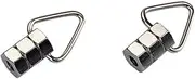 Totority 2 Pack Banjo Guitar Strap Lock Button Metal Strap Lock for Acoustic Banjo