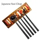1 Pair New Kitchen Chop Alloy Sushi Chopsticks Japanese Non-slip