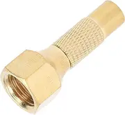 Twist-On Air Chucks Portable Brass Tyre Inflation Valve 1/4in NPT Internal Thread for Car Bike Motorcycle, with Locking on Function, Made of Brass Material, Large