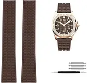 [DJDLFA] Waterproof silicone watch band for Patek Philippe aquanaut 5067A-001 series silicone watch strap 19mm women wristband bracelet