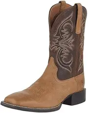 [ARIAT] Men's Sport Pardner Western Boot, Matte Rebel Brown, 9