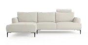 Brosa Como Motion Modular Sofa with Chaise (Seashell White, Left Chaise)