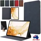 For Samsung Galaxy Tab S7 FE S8 Plus 11" 12.4" Tablet Case Smart Leather Cover