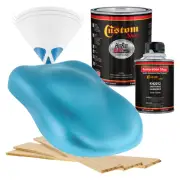 HOT ROD FLATZ Azure Blue Metallic Quart Kit URETHANE Flat Auto Car Paint Kit