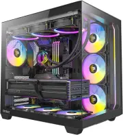 Antec C5 ARGB ATX, Matx Seamless Edge to Edge, Black Gaming Case, 270 Degrees, 7