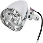 Headlight Headlamp Assembly Chrome Front Fits for Harley Bobber Chopper Dyna