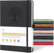 A5 Lined Journal Notebooks for Women & Men with 192 Pages, Leather Hardcover Not