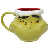 Department 56 Dr Seuss The Grinch Feelin Grinchy Sculpted 710ml Christmas Mug