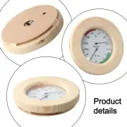 Accurate Sauna Conditions Measurement with Wooden Thermometer Hygrometer