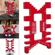 Aluminum Dovetail Jig Precision Tenon Gaps Gauge Woodworking Tenon Caliper Table Saw Depth Gauge Height Measuring Metric