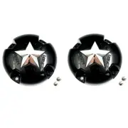 x2 MSA Off-Road Wheels Gloss Black Center Cap fits M38-M12 MSA-CAP Style Wheels
