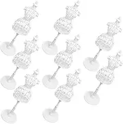Hohopeti 8pcs Mini Mannequin Stand for Dolls Doll Clothes Display Rack for Dress Support Mini House Decoration