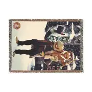 Muppets Kermit & Robin Holiday Woven Blanket - Kermit the Frog and Nephew Throws