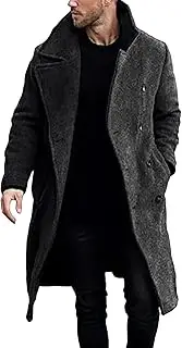 [Generic] Mens Winter Jackets with Hood Coat Men'S Thick Coat Men'S Mid Length Men's Pullover