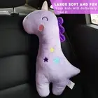 .›Giraffe Car Belt Pillow Cute Animal Strap Belt Cushion Toy Neck Support