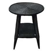 Zohi Interiors Genuine Malawi Side Table in Black