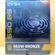 New EVGA 550 B5 (550W) 80 Plus Bronze Certified (Fully Modular) Power Supply