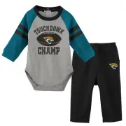 Outerstuff NFL Jacksonville Jaguars Newborn Touch Down Creeper & Pant Set
