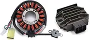 Rectifier Replacement Regulator Rectifier and Magneto Stator Coil Generator for Y&amaha ATV for Raptor 660 YFM660 2001-2005 2002 2003 2004