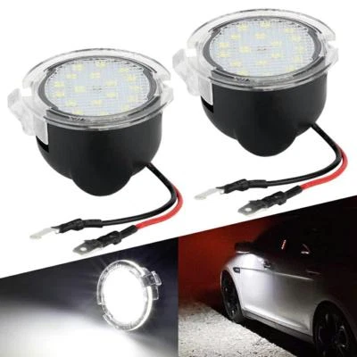 2x Rear LED View Side Mirror Puddle Light For Ford Taurus Expedition Edge 07-16 (for: Ford)