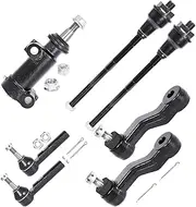 LCWRGS 7pcs Front Tie Rods Ends Pitman Arms (4-Groove) Idler Arm Compatible with 1999-1006 Chevy Silverado Tahoe Suburban Avalanche 1500 GMC Sierra Yukon Cadillac Escalade