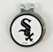 MLB Golf Hatclip Hat Cap Clip w/ Ballmark Silver Chicago white Sox